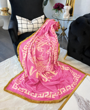 Barbie Pink Versace Throw