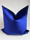 Luxury Velvet Pillow in Indigo