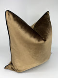 Luxury Velvet Pillow Cover in Bronze