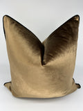 Luxury Velvet Pillow Cover in Bronze