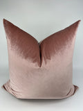 Luxury Velvet Pillow Cover in Dusty Rose