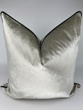 Luxury Velvet Pillow Cover in Dove Gray