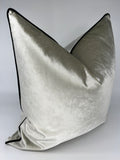 Luxury Velvet Pillow Cover in Dove Gray