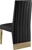 The Celeste Black Faux Leather Dining Chair