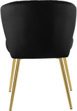 Justine Black Velvet Chair