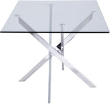 The Zoe Chrome Dining Table