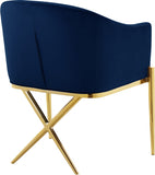 Alexa Navy Velvet Dining Chair