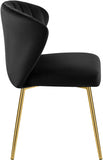 Justine Black Velvet Chair