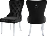 The Manhattan Black Velvet Dining Chair