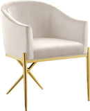 Alexa Cream Velvet Dining Chair