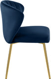 The Justine Navy Velvet Chair