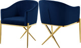 Alexa Navy Velvet Dining Chair