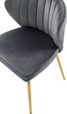 The Justine Gray Velvet Chair