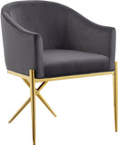 Alexa Gray Velvet Dining Chair