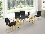 The Matrix Gold Dining Table