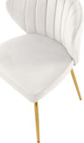 The Justine Cream Velvet Chair