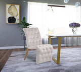 Sophia Cream Velvet Dining Chairs