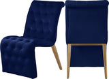 Sophia Navy Velvet Dining Chairs