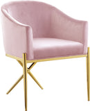 Alexa Pink Velvet Dining Chair