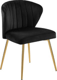 Justine Black Velvet Chair