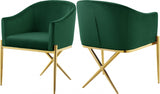 Alexa Green Velvet Dining Chair