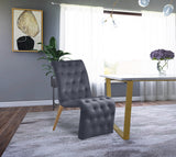 Sophia Gray Velvet Dining Chairs