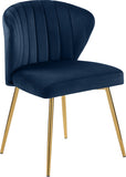 The Justine Navy Velvet Chair