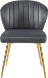 The Justine Gray Velvet Chair