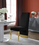 The Celeste Black Velvet Dining Chair