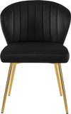 Justine Black Velvet Chair