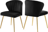 Justine Black Velvet Chair