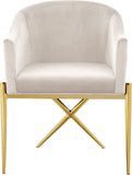 Alexa Cream Velvet Dining Chair