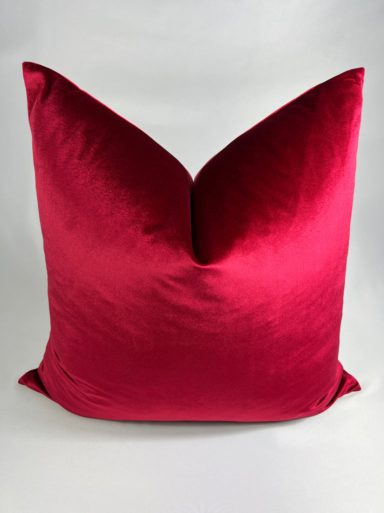 Luxury Velvet Pillow Cover in Red – Studio Luxe by Wendy Wittwer Design