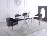 The Zoe Chrome Dining Table