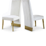 The Celeste Cream Velvet Dining Chair