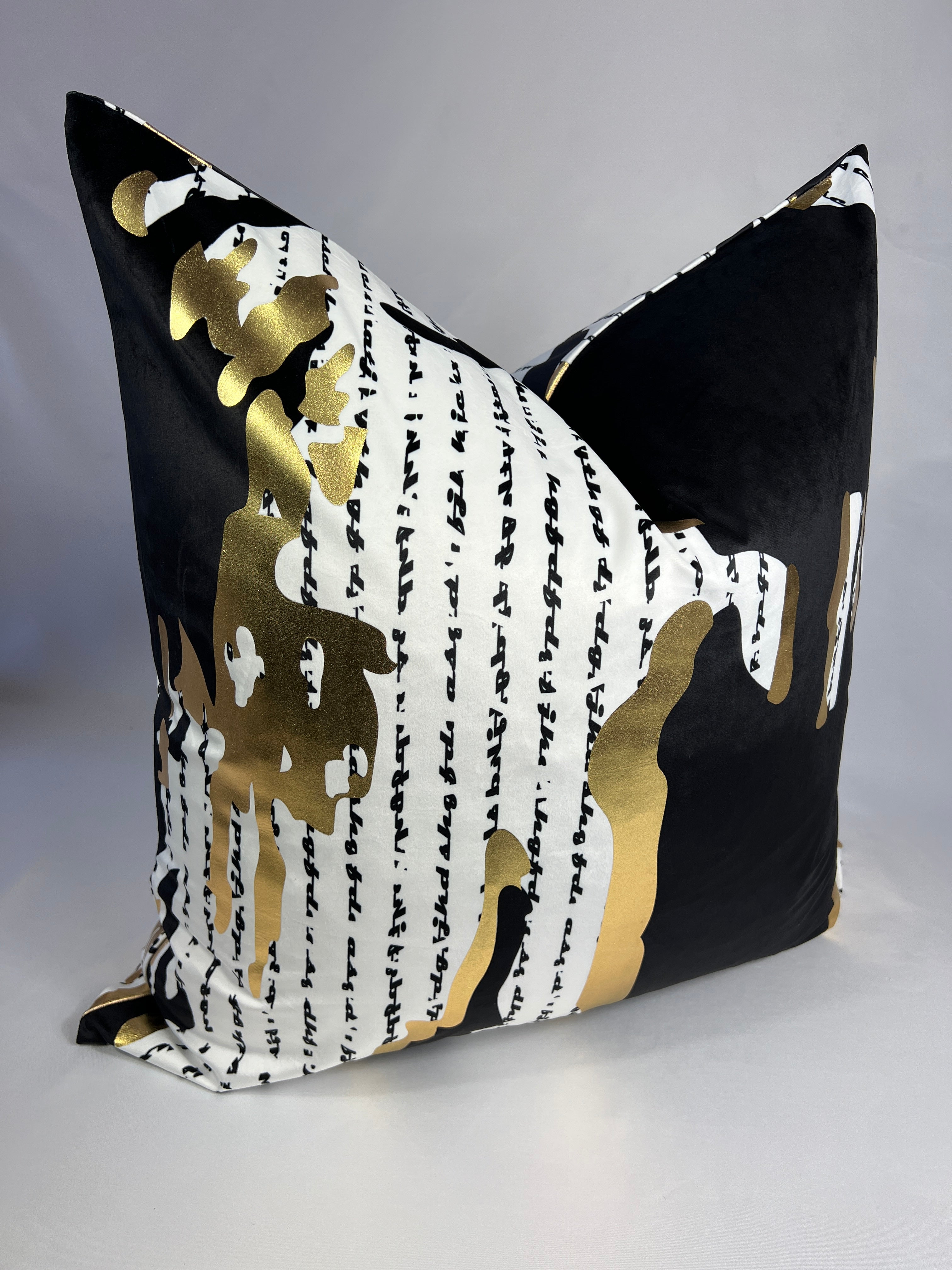 The Coco Pillow in Black, Gold, & White – Studio Luxe by Wendy Wittwer  Design