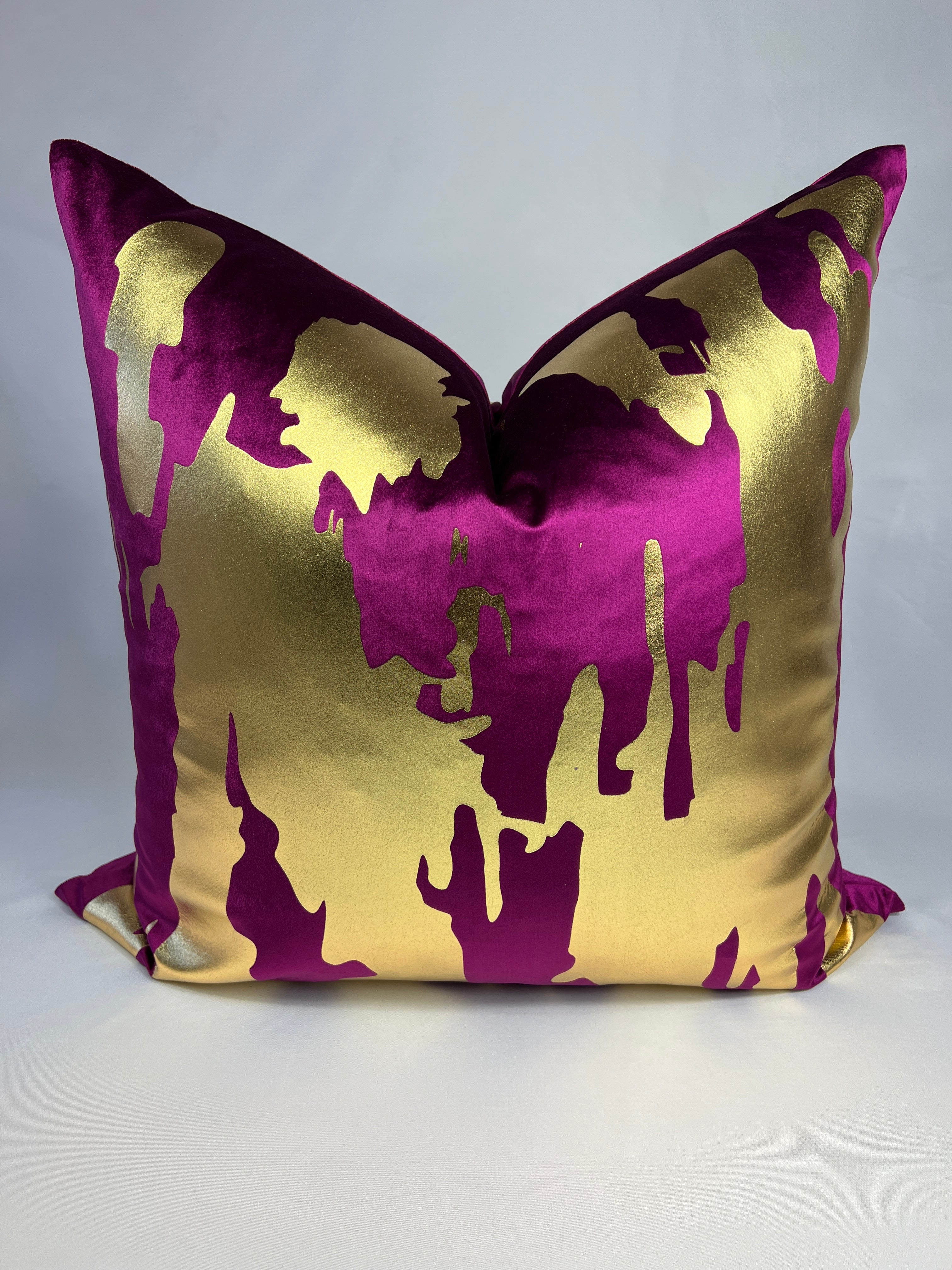Velvet Pillow Fuchsia Pillow Cover Pink Velvet Cushion Cover